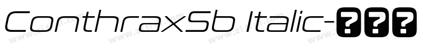 ConthraxSb Italic字体转换
